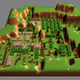 The level Mower Mania from Frogger on PS1